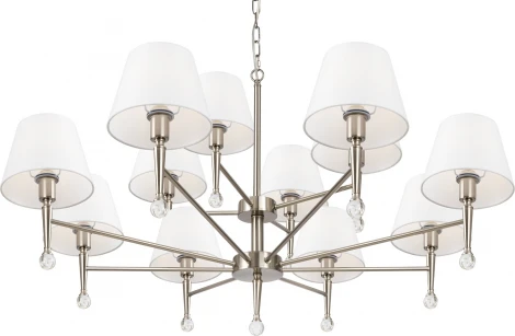 Подвесная люстра большая Freya Rosemary FR2190PL-12N (220V, на цепи)