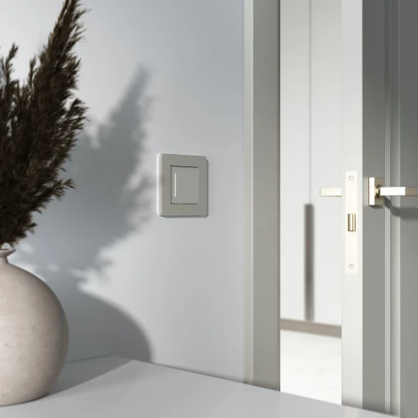 Сенсорный выключатель одноклавишный с подсветкой (дымчатый) Werkel W4512014