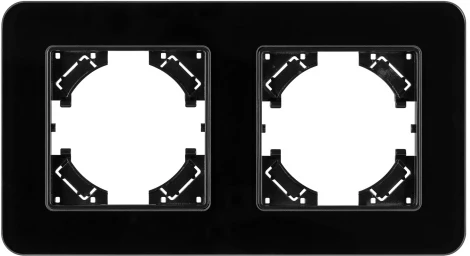 Рамка стеклянная FRM-OMALI-GS-2-BK (Arlight) 049693