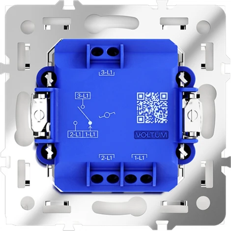 Проходной переключатель одноклавишный (кашемир) Voltum S70 VLS010303