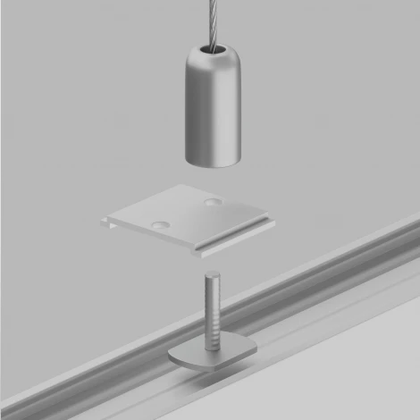 Крепление для троса 1шт Gravity белый (магнитный) Maytoni Technical TRA004HP-21W (48V)