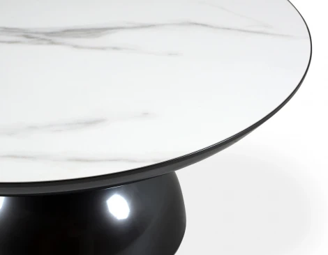 Столик журнальный Nofon major (Керамика/Белый,Черный) ОГОГО Обстановочка! арт.888830