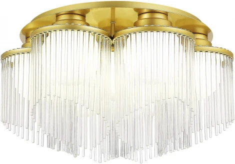 Потолочная люстра ST Luce Allegro SL1511.202.07 Золотистый/Белый E27 7*60W (220V, шарики)