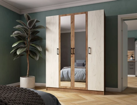 Шкаф ТЭКС Вегас 1600, дуб крафт табачный