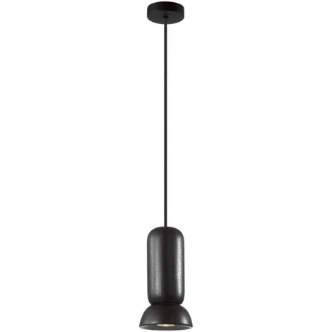 Подвесной светильник Odeon Light Kerama 5054/1D PENDANT черный/металл/керамика GU10 LED 4W (220V, на проводе, круглые)