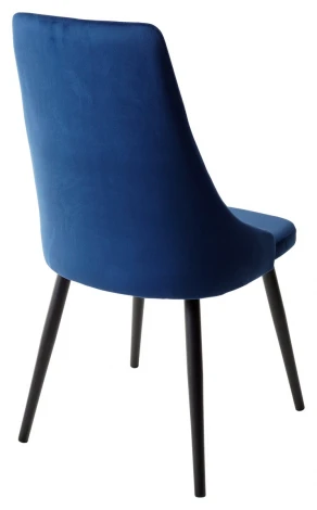 Стул Руссо Riviera 81 Синий, велюр / черный каркас