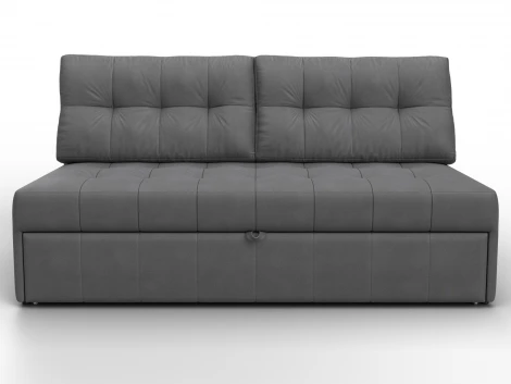 Диван прямой Лига-107 (160) (ЛДСП,Брус,Фанера,Замша/Серый) Лига Диванов 134939