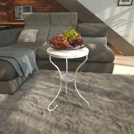 Столик журнальный SHT-CT10 белый муар от фабрики Mebelik