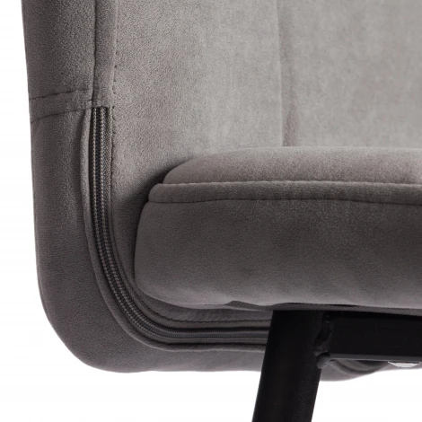 Барный стул Medeo/Медео Tetchair (Металл,Велюр/Серый) арт.24910