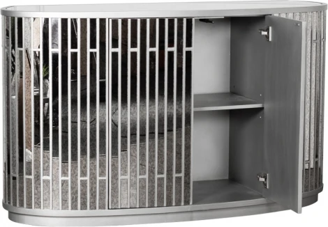 Комод зеркальный двухдверный 152*51*92см Garda Decor арт.KFG040