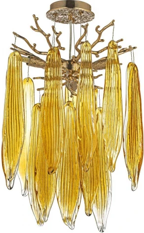 Подвесная люстра хрустальная Dio D`arte Tavenna Gold Tavenna H 1.5.32.124 G (220V, на тросе)