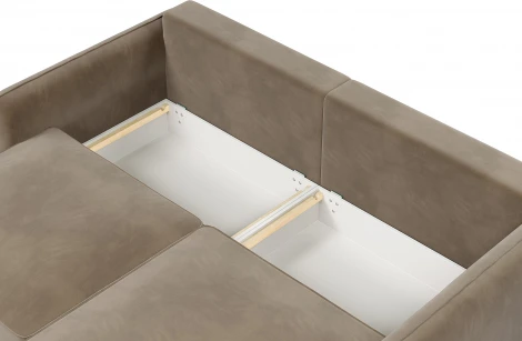 ПОРТЛЕНД Диван угловой бежевый D1 furniture арт.AAA41670001