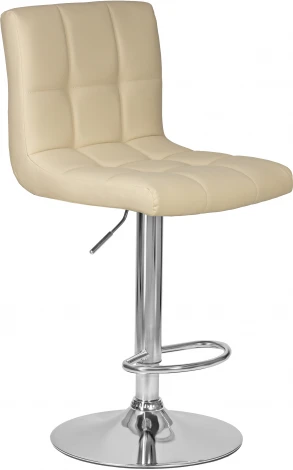 Стул барный DOBRIN CANDY (кремовый) 5006-LM CANDY, цвет сиденья кремовый, основания хром