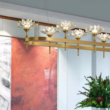 Подвесная люстра Lotos Long 8 ImperiumLoft Lotos-Long01 (140839-26) (220V, на тросе)