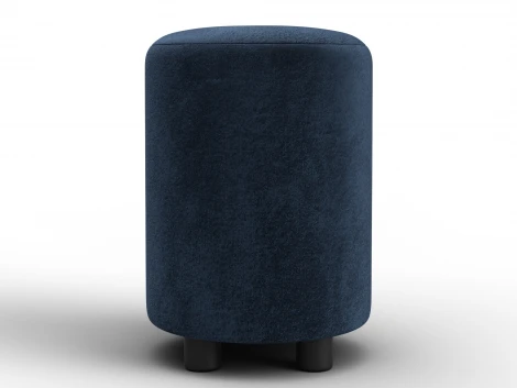 Пуф 001 (ДСП,Фанера/Пластик/Велюр/Синий) Лига Диванов 132349