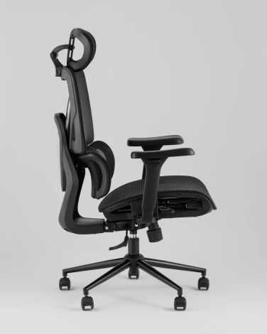 Кресло офисное TopChairs Structo черная сетка Stool Group УТ000042055