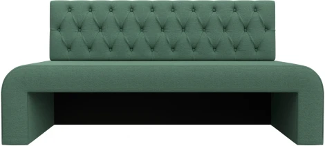 Диван кухонный прямой Кармен Люкс (Зеленый/Рогожка) Лига Диванов арт.123750