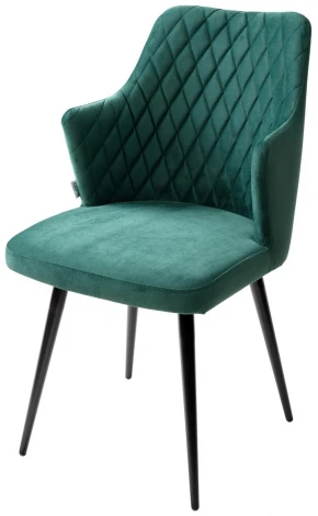 Стул HERMAN 360 град. ЗЕЛЕНЫЙ #19, велюр / черный каркас M-City 461MC04748