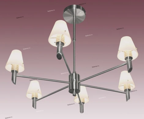 Потолочная люстра N-Light P-796 P-796/6 satin chrome