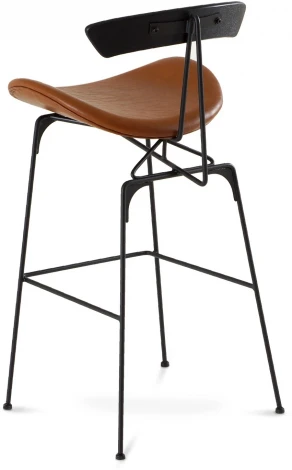 Барный стул Stem ОГОГО Обстановочка! (Экокожа/Коричневый,Черный) арт.930818
