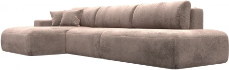 Диван угловой Лига-036 НПБ Модерн Лонг левый угол Лига Диванов (Велюр) арт.127755L