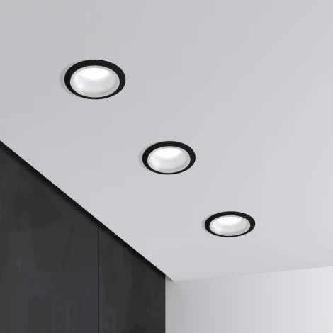 Встраиваемый светильник Elektrostandard Mils 25010/01 GU10 чёрный (220V, круглые)