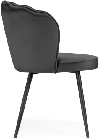 Стул Woodville на металлокаркасе Coral grey / black 15583