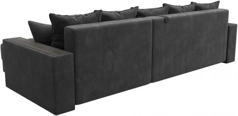 Диван угловой с декором и полкой Лига-050 НПБ Лига Диванов (Велюр) арт.128598