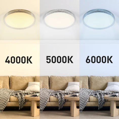 Потолочный светильник круглый светодиодный с пультом регулировкой цветовой температуры и яркости ЭРА SPB-6-70-RC LIM (220V, круглые, звездное небо)