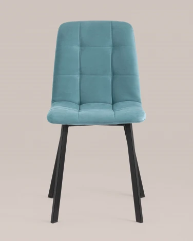 Стул Stool Group Oliver Square велюр пыльно-голубой УТ000034874