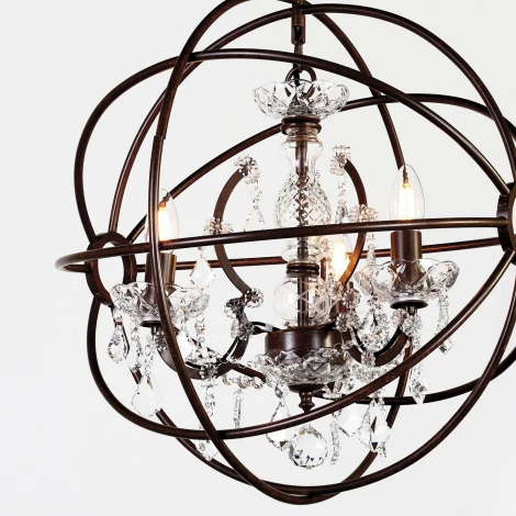 Подвесная люстра Favourite Orbit 1834-3P (220V, на цепи, подсвечник, свеча, шар)