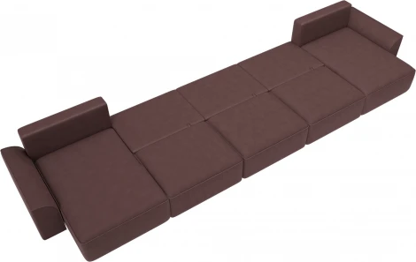 Диван п-образный Лига-048 НПБ МегаЛонг Лига Диванов (Замша) арт.128335