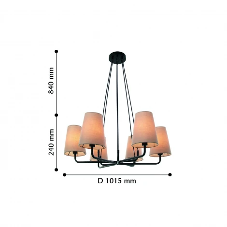 Подвесная люстра Favourite Pfefferling 2364-10P (220V, на проводе)