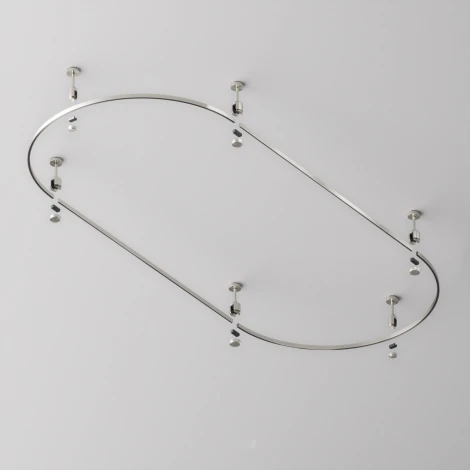 Шинопровод магнитный полукруг 800 мм Flarity платина Maytoni Busbar trunkings Flarity TRX154-SR-D800-PT (24V)