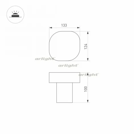 Наземный светильник Arlight LGD-SWAMP-BOLL 030002