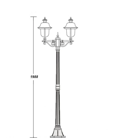 Наземный фонарь Oasis Light 84308c A Bl (220V, IP44)