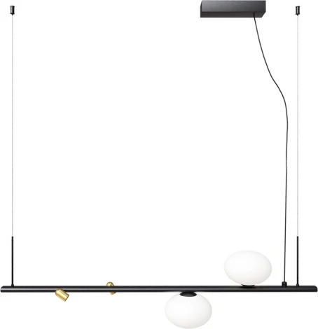 Подвесной светильник со спотами Maytoni Inversio MOD350PL-02BBS (220V, на тросе, шарики)