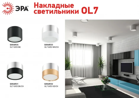 Точечный светильник ЭРА OL7 GX53 WH/CH OL7 GX53 WH/CH