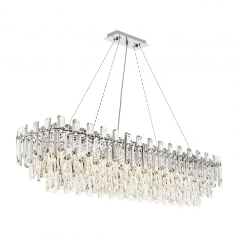 Подвесная люстра хрустальная Modelux ML.7088.1200L CR