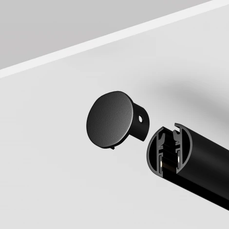 Заглушка для подвесного круглого шинопровода 2шт Maytoni Accessories for tracks Levity TRA184EC-R-11B