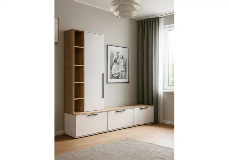 ТВ-тумба Филеста белый / дуб вотан 664895