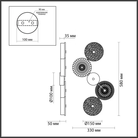 Настенный светильник Caramella 5412/25WL (LED, 220V)