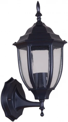 Настенный фонарь уличный Reluce 00837-0.2-001SW BK (220V, фонарь, IP44)