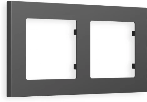 Рамка Ambrella Volt ALFA Techno (Графит Мягкое касание) 2-ая AF220802