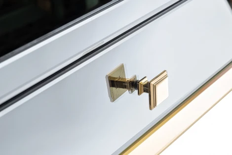 Консоль 2 ящика с золотистой отделкой 120*42*79см Garda Decor арт.KFG125