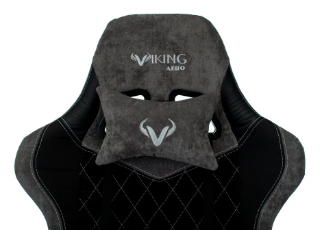 Кресло игровое Zombie VIKING 7 KNIGHT Fabric черный текстиль/эко.кожа с подголов. крестовина металл