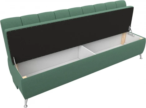 Диван кухонный прямой Кантри (Зеленый/Рогожка) Лига Диванов арт.123745