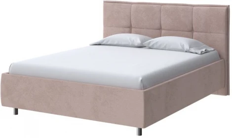 PROxSON Кровать Lino без основания (Ткань: Велюр Teddy Шоколадный бисквит) 80x200