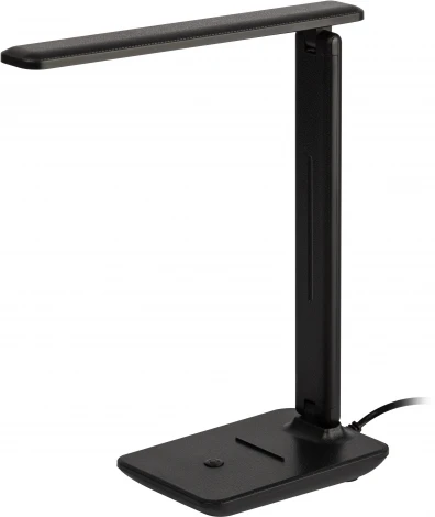 Офисная настольная лампа светодиодная складываемая ЭРА NLED-508-7W-BK (220V, выключатель)