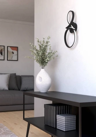 Настенный светильник светодиодный Eglo Serpins 901268 11,4W(LED), алюминий, сталь, черный, пластик, белый, 3000K